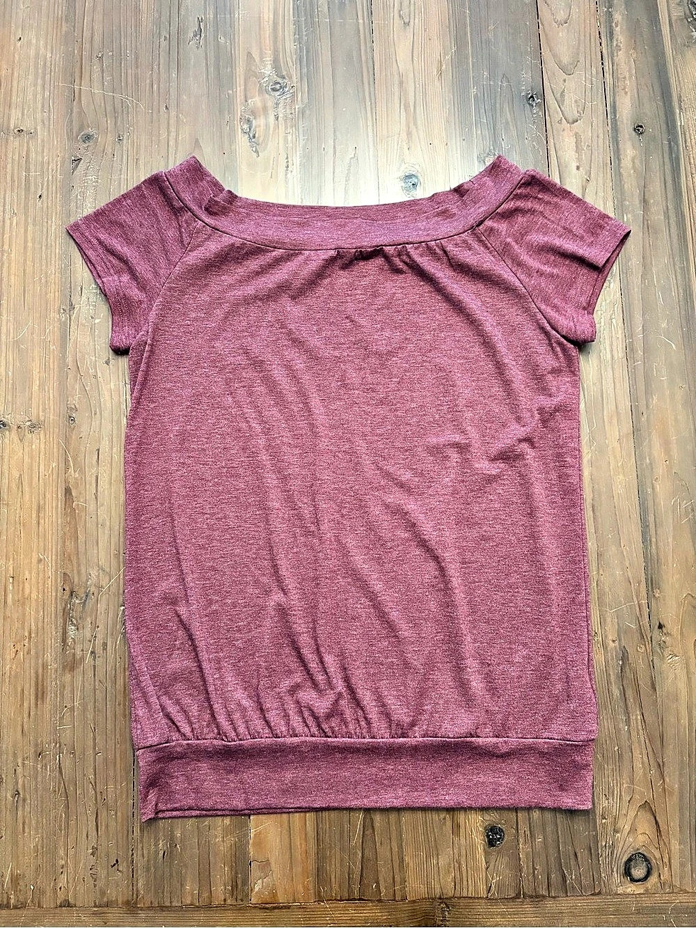 NWT Halife Mauve Off the Shoulder Boat Neck Top Size M